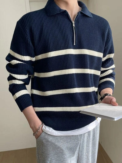 Heracles - Gestreifter Zip-up