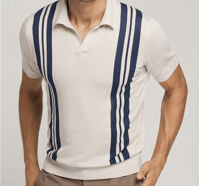 Heracles - Old-Money-Poloshirt in Aprikose