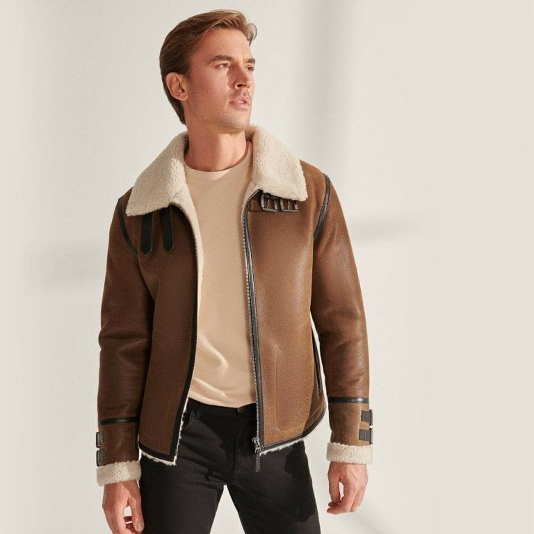 Heracles - Old Money Bomberjacke aus Schafsfell