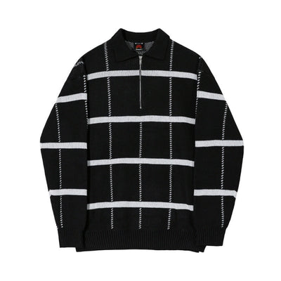 Heracles - Karierter Old Money Zip-up