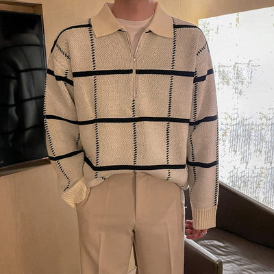 Heracles - Karierter Old Money Zip-up