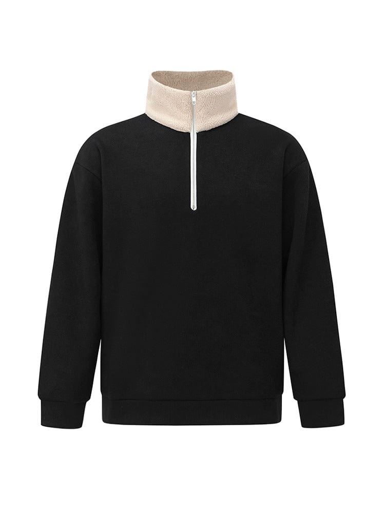 Heracles - Plüsch Winter Halb-Zip Pullover