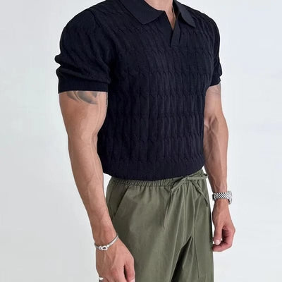 Heracles - Gestricktes Polohemd im Old-Money-Stil