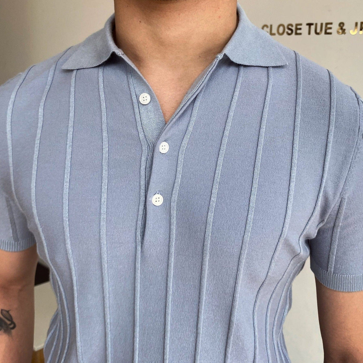 Heracles - Gestreiftes Polo im Old-Money-Stil