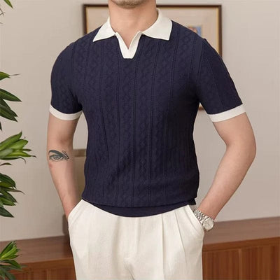 Heracles - Jacquard-Polo im Old-Money-Stil