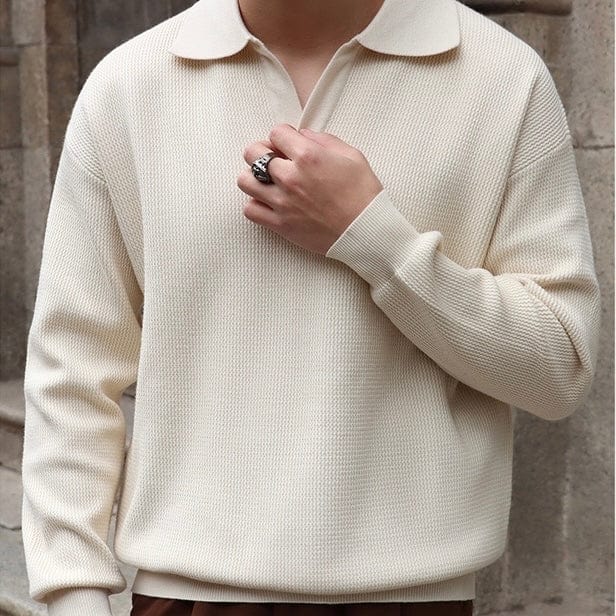 Heracles - Old-Money Waffelstrick-Polo
